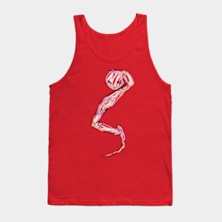 Pink Sketchy Snake Tank Top